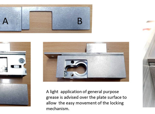 Folding Door Support Plates