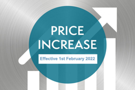 Price Increase - February 2022