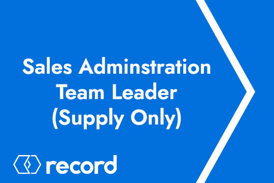 Sales Adminstration Team Leader (Supply Only)